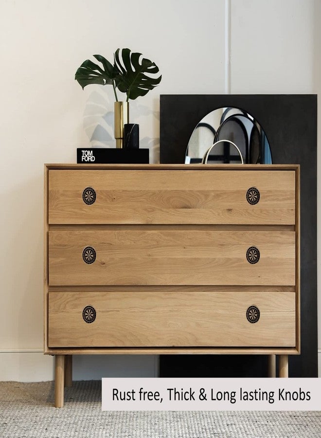 Atom 6 Pack 1.6 inches Zinc Knob for Cabinet, Drawer or Door | Dresser Wardrobe Kitchen Crystal Globe | Kids Pulls Handles for Furniture (WE607-BA) - Image 5